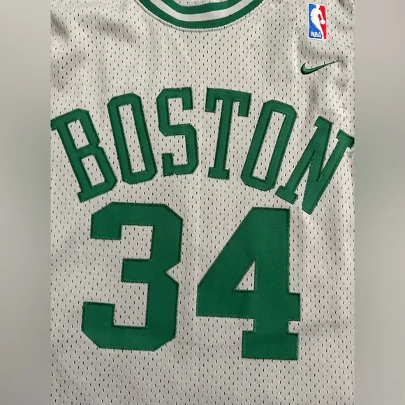 Men’s 2xl Nike Grey & Green Celtics Pierce #34 Basketball Jersey! Retro Color